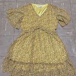 Color: Goldish yellow Size: Medium Brand: Mandydress